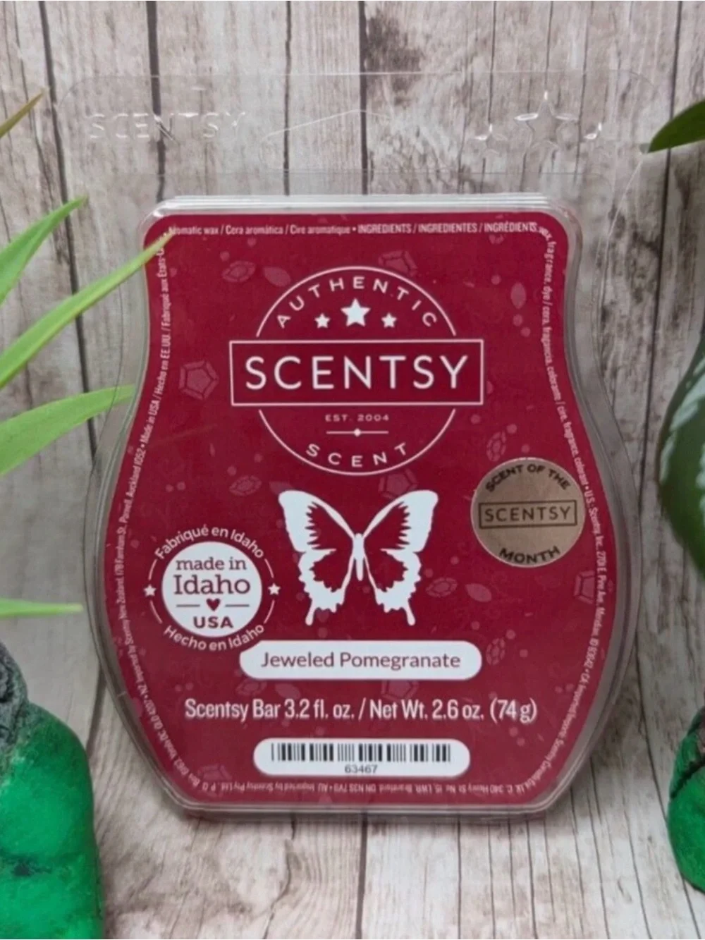 Scentsy “Jeweled Pomegranate” 3.2 oz Wax Bar New